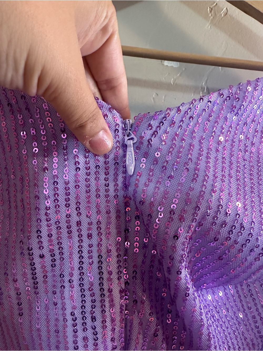 Women’s Formal Lavender Sequin Bodice Midi Evening Dress with Jacket 20W NWT - Picture 6 of 7